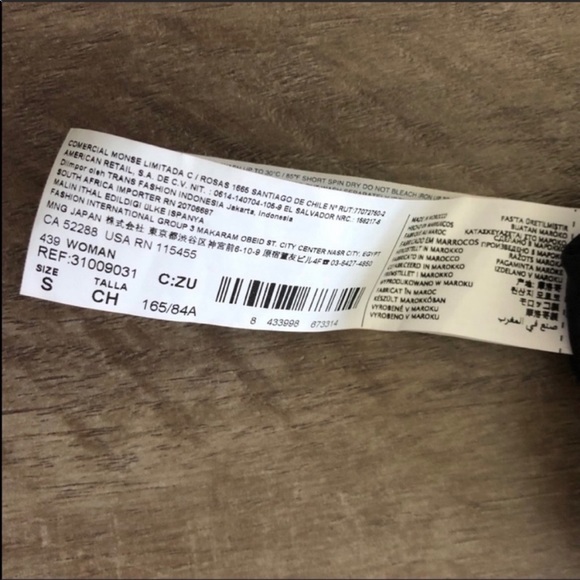 EUC Mango Casual Feather Print Dress & Slip Size 4 - Picture 12 of 14